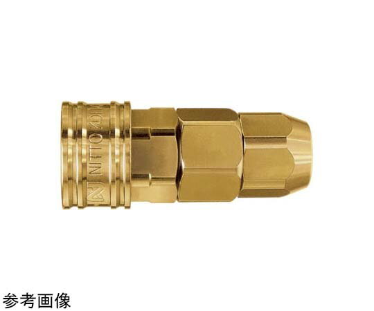 日東工器 コンパクトカプラ チューブサイズΦ6 Φ8mm 真ちゅう ソケット CO-60SN BRASS FKM 1個