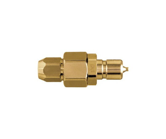 日東工器 コンパクトカプラ チューブサイズΦ4×Φ6mm 真ちゅう プラグ CO-40PN BRASS FKM 1個●低圧用。●ソケット・プラグに自動開閉バルブを内蔵。●温調配管・理化学機器に対応。●本体材質は真ちゅう製で耐食性に優れていま...