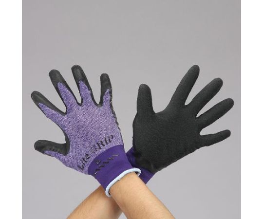 アズワン 手袋（薄手・ナイロン、ポリエステル・天然ゴム/10双 [L] EA354GD-3B 1箱(10双入)(4)