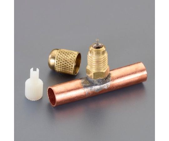 アズワン T型アクセスバルブ（1/2"銅管付/3個）F1/4" EA402BK-13 1箱(3個入)