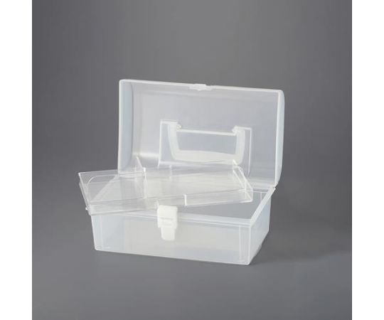 アズワン ハンディーボックス（中皿付）227x136x113mm EA508MD-63 1個●商品名：ミリオンボックスM●サイズ（W×D×H）mm：内寸／210×116×108 外寸／227×136×113●重量（g）：288●材質：ポリプ...