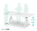 サンワサプライ 電動昇降ミーティングデスク（W1800mm） ERD-MTGN18090W 1台