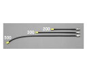 エスコ フレキシブルノズル 2.0穴×500mm/G1/8" EA123WC-500 1個