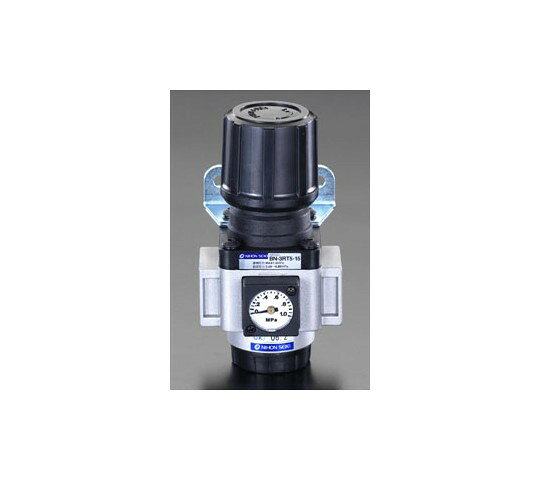 エスコ エアーレギュレーター Rc1/4" EA153C-12 1個●使用圧力：1.0MPa以下●設定圧力：0.05〜0.85MPa●周囲温度：5〜60℃●重量：450g●全高：129mm●面間：70mm●取付ねじ：Rc（PT）1/4"●ブラケット付