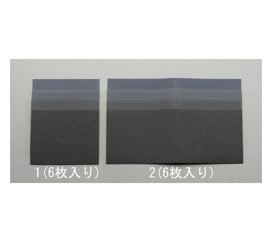 エスコ 93×230mm耐水ペーパーセット(6枚) EA366C-2 1セット