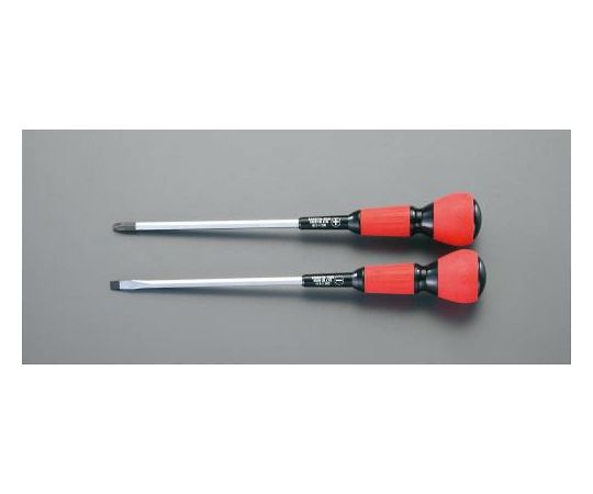 エスコ [+-]ドライバー（パワーグリップ電工）　2本組 EA557AE 1組