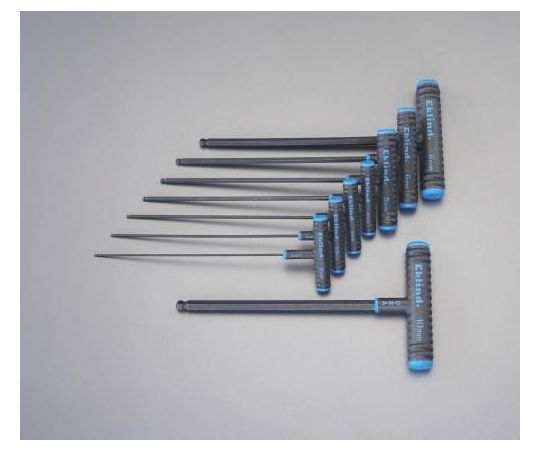 エスコ [Ball　Hexagon]T型レンチ　2-10mm/230mm8本組 EA573BR 1セット