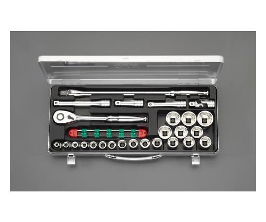 エスコ ソケットレンチセット　1/2"DR EA617BJ-100 1セット