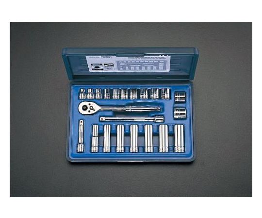 エスコ ソケットレンチセット　3/8"DR EA617CC-52 1セット