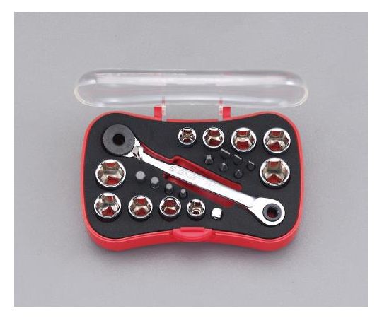 エスコ ギアレンチドライバーセット　1/4"DR EA617CJ-10 1セット