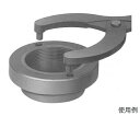エスコ ヒンジピンレンチ 18-40mm/3.0mm EA613XS-1 1個(4)