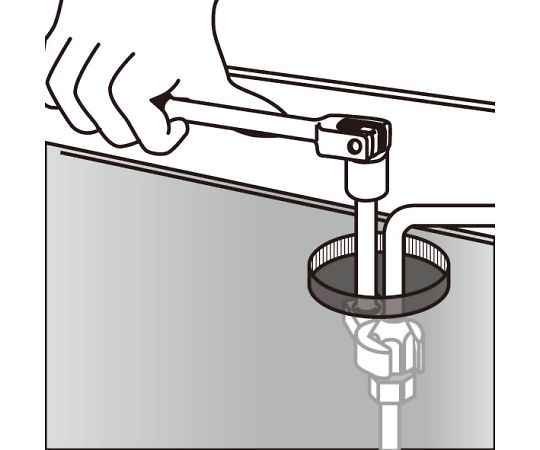 エスコ [CROW　FOOT]スパナ　3/8"DR×17mm EA617AS-17 1個