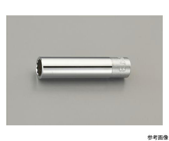 エスコ ディープソケット　1/4"DR×11mm EA618AH-11 1個●差込角：1/4”●全長：50mm●対辺(mm)：11●外径(mm)：16●コード品番：EA618AH-11