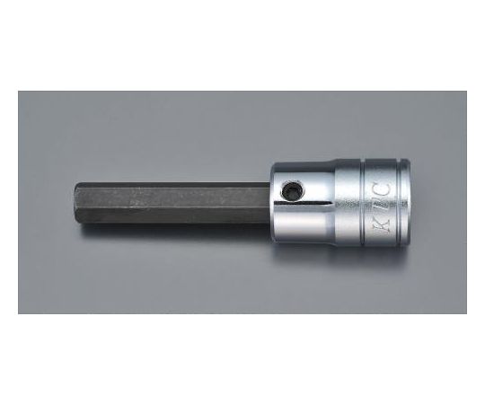 エスコ [HEX]ビットソケット　3/8"DR/1/8"×61mm EA618PW-101 1個●差込角：3/8”●対辺：1/8”●サイズ：D：17mm、L(全長)：61mm、l：32mm●重量：43g●コード品番：EA618PW-101