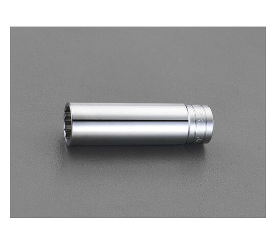 エスコ ディープソケット（十二角）　1/2"DR×32mm EA618RN-32 1個●差込角：1/2"●対辺：32mm●外径：43mm●全長：100mm●サイズ：S：32、D1：43、D2：38.5、H：32、L1：100、L2：84●重量：538g