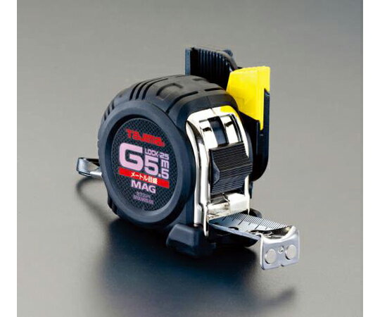 エスコ 25mm×5.5mメジャー(マグネット付爪/ホルダー付) EA720JF-5.5 1個
