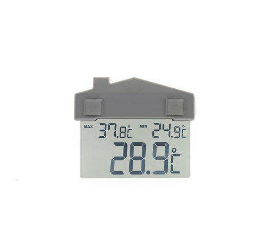 エスコ デジタルアウトドア温度計(電池式) 110×90mm EA728GH-31 1個