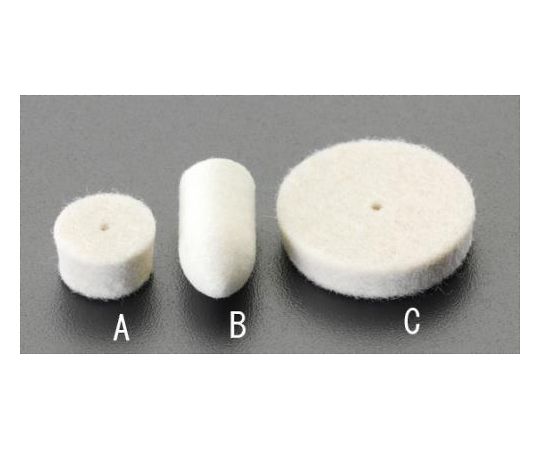 エスコ フェルトバフ　φ25.4×5mm EA818E-161C 1個