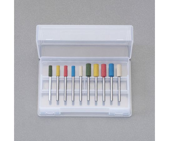 エスコ 10本組砥石セット(3mm軸) EA819-80 1セット
