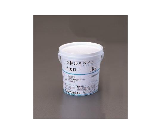 エスコ 1.0kg水性床用蛍光塗料(イエロー) EA942EW-1 1缶