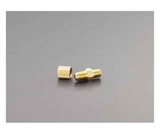 エスコ F1/4"×R1/8"アクセスバルブ EA402GC-2 1個●ねじサイズ：1/4”フレア×R1/8”●コード品番：EA402GC-2