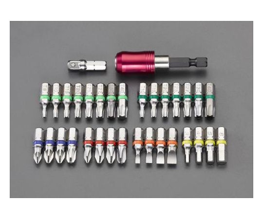 エスコ ビットセット　31本組 EA611AY-1 1セット●コード品番：EA611AY-1