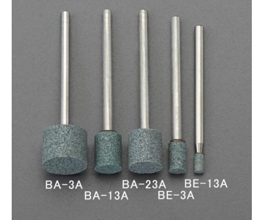 エスコ 8×10mm/3mm軸軸付砥石(緑) EA819BA-13A 1個