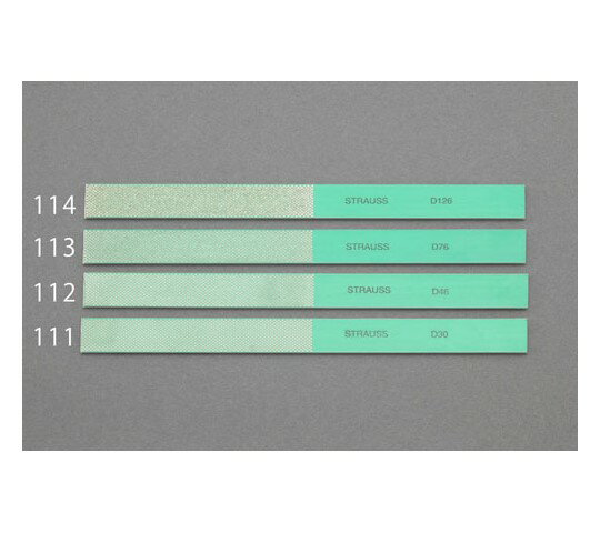 エスコ ダイヤモンドヤスリ（フレキ）　170×14×1.7mm/#325/#400 EA826VK-112 1本●特殊な複合材の使用により、しならせて使用することができます。●全長：170mm●刃幅：14mm●コーティング長：88mm●形状：平●粒度：#325/400