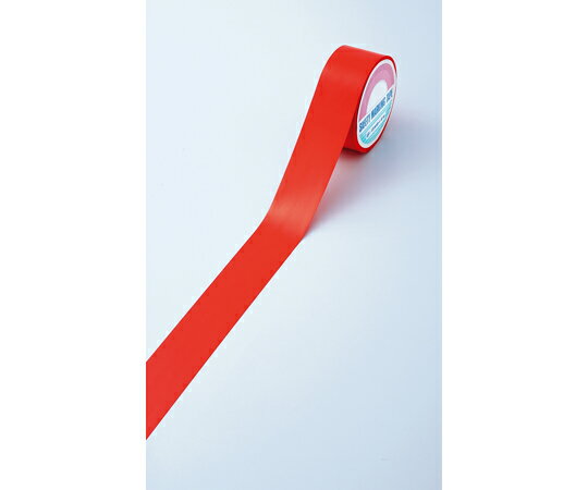 日本緑十字社 フロアラインテープ 赤 FRTG-50R 50mm幅×20m エンビ 屋内用 257044 1巻