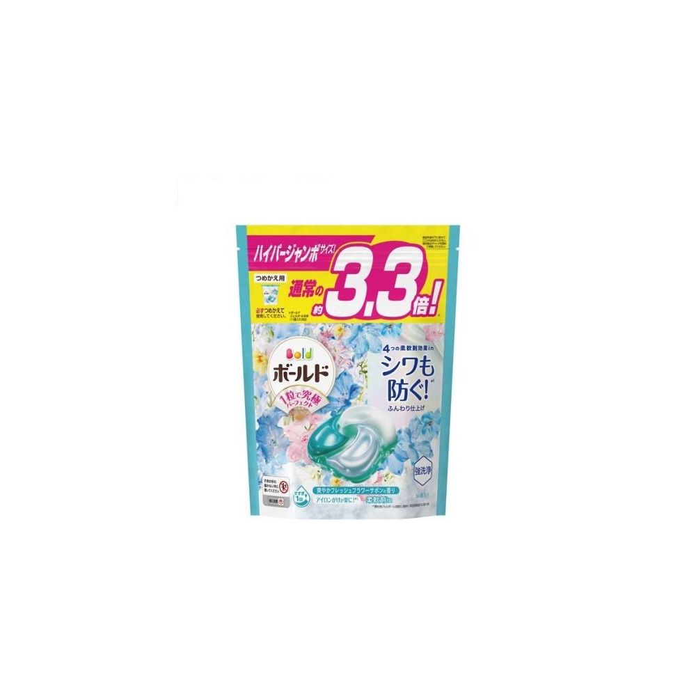 P＆G ボールドジェルボール4D 爽やかフレッシュフラワーサボン つめかえ ハイパージャンボサイズ 36個 1袋 36個入 