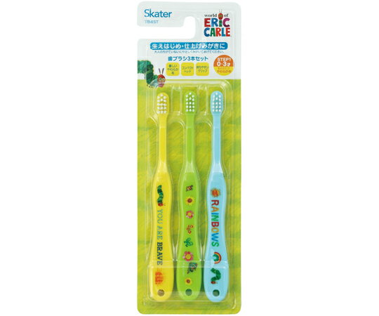 スケーター 乳児用歯ブラシ3P はらぺこあおむし23 TB4ST 1個(3本入)