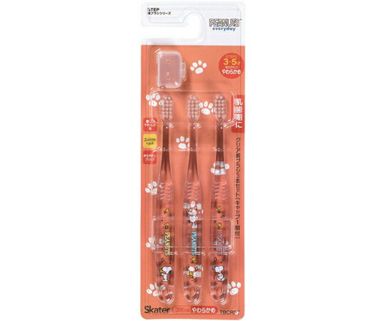 スケーター クリア歯ブラシ3本セット SNOOPY TBCR5T 1個(3本入)