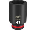 ミルウォーキーツール・ジャパン SHOCKWAVE IMPACT DUTY ディープインパクトソケット 3/4インチ(19mm) 角 41mm 49-66-6416 1個(4)