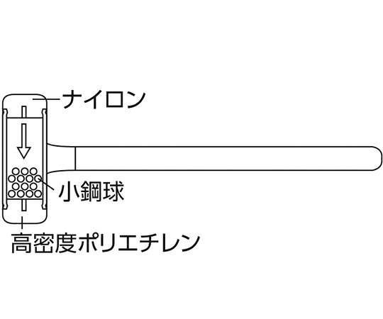 オーエッチ工業 イージーショックレスハンマー(2) EZ-20 1個 [3]