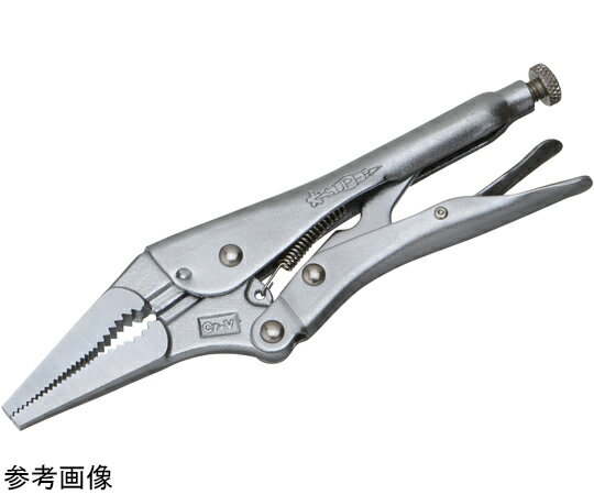 スーパーツール グリッププライヤ ロングノーズタイプ 全長（mm）：133 口開き（角材）（mm）：1〜10 ..