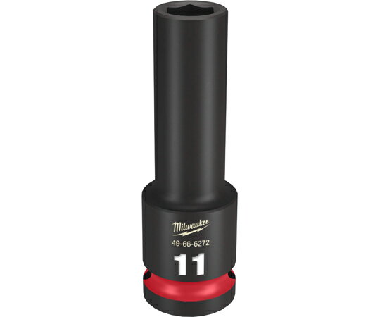 ミルウォーキーツール・ジャパン SHOCKWAVE IMPACT DUTY ディープインパクトソケット 1/2インチ（12.7mm）角 11mm 49-66-6272 1個