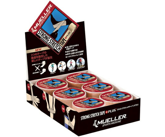 MUELLER ストロングストレッチテープJPプラス 1箱（6巻入） 26932 1箱(6巻入)