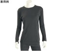 ワンポイント ベーシックTシャツ レディース 長袖 ブラック M 9010L-black-M 1個