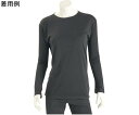 ワンポイント ベーシックTシャツ レディース 長袖 ブラック L 9010L-black-L 1個