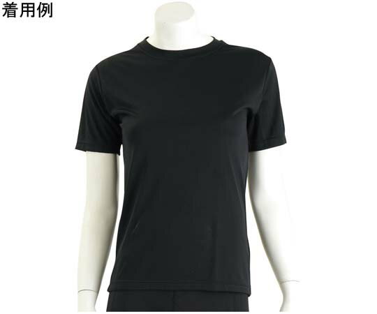 ワンポイント ベーシックTシャツ レディース 半袖 ブラック M 96921-black-M 1個
