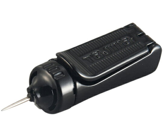 TJMデザイン（タジマツール） ピーラインクイックカルコ 2個入 PS-QKAL 1セット(2個入)●巻取り時に自動的に針が収納される安全タイプ●巻取り時に針がカルコ本体に自動的に収納される安全タイプ●針は糸を引き出すと出て、糸の張りを緩めると引っ込む安全・快適設計●本体：ABS●本体：POM●針：スチール