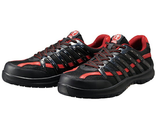 ドンケル 安全靴 ダイナスティ 煌 黒/赤 マジック式 29cm DK-22V 1足