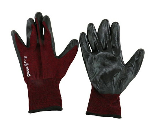 中国産業 NBRカバーリング手袋 赤黒杢 ニトリル No.163 L 2020AZ-163-L 1個