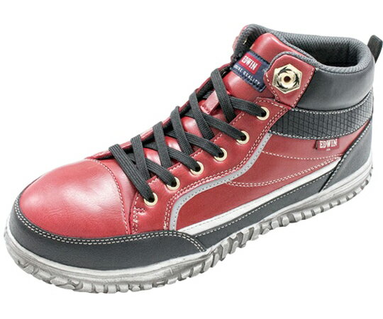 フェアストーン EDWIN セーフティシューズ 102 レッド 25.5cm 1個