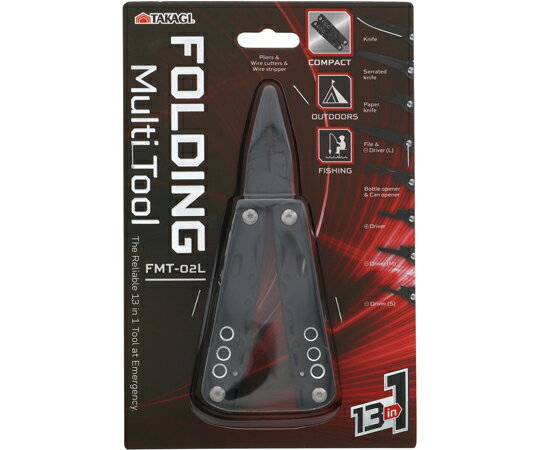 高儀 フォールディングマルチツール 13機能in FMT-02L 1個