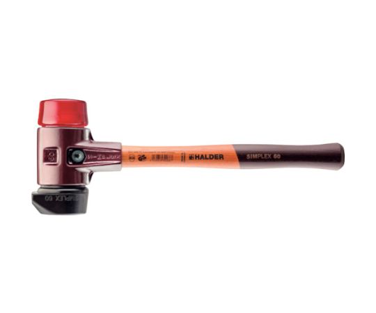 ロームヘルド・ハルダー シンプレックス・ハンマー プラスティック（赤）ゴム複合材（黒）径60自立式 3..