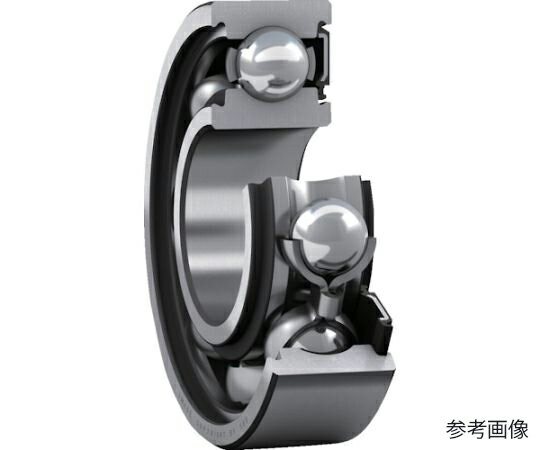 日本エスケイエフ 単列深溝玉軸受 軸受片側接触シール C3すきま（すきま大） 内径30mmX外径55mmX幅13mm 6006-RS1/C3 1個