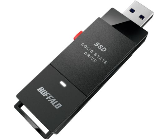 楽天Shop de clinic楽天市場店BUFFALO PC対応 USB3.2（Gen2） TV録画 スティック型SSD 2TB ブラック Type-C付属 SSD-SCT2.0U3-BA 1個