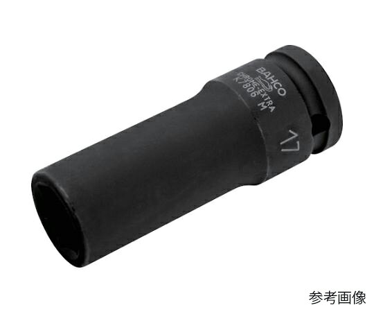 スナップオン・ツールズ 1/2" ディープインパクトソケット10mm K7806M-10 1個●インパクト用ディープソケット ボルトを面でとらえるバーコダイナミックドライブ。しっかり掴みながら傷をつけない。●インパクトレンチなどの工具での作業用に●ロックリング K560F4●対辺寸法（mm）：10●差込角（mm）：12.7●全長（mm）：78●材質／仕上：特殊工具鋼●原産国：台湾●コード番号：384-8567