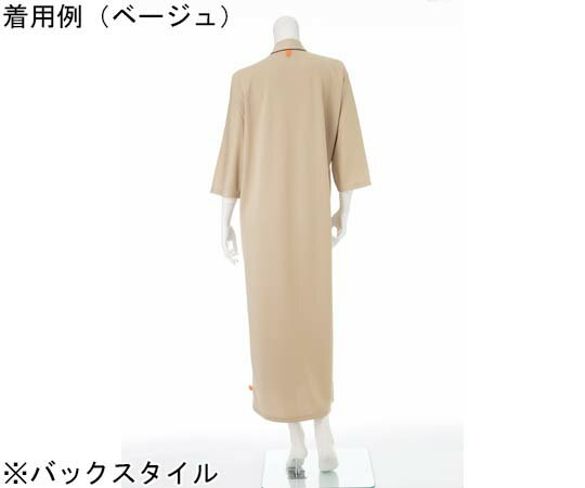 ナガイレーベン 患者衣ゆかた型 ベージュ L MG-1520 1枚
